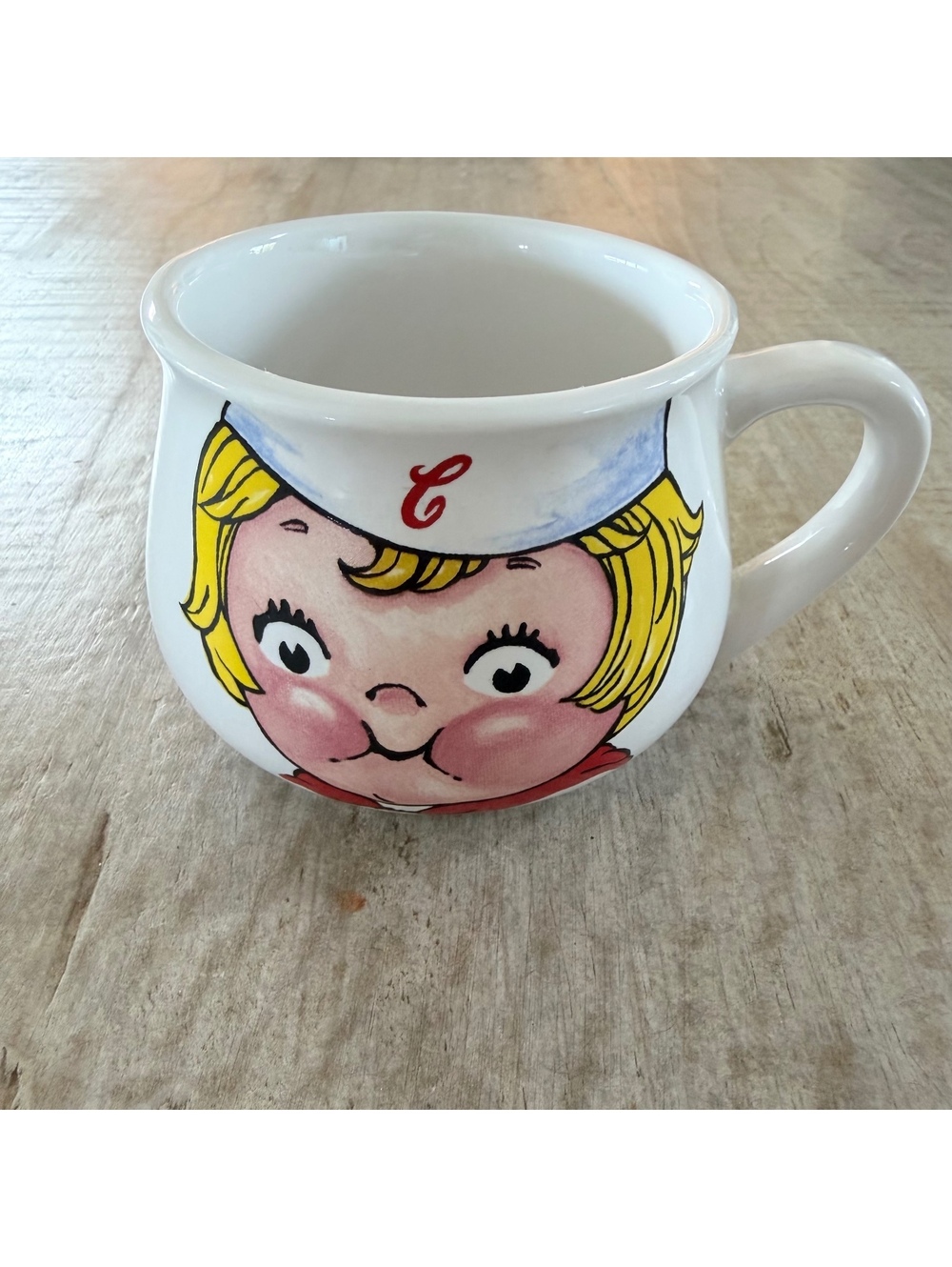 1998 Campbell’s Soup Kids Girl Ceramic Mug Houston Harvest Vintage 90s